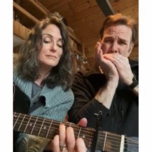 Leenya Rideout and Ted Koch sing as part of #TheShowMustGoOnline #IrishRepOnline