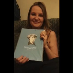 Gina Costigan reads a quote from Countess Markievicz as part of #TheShowMustGoOnline #IrishRepOnline